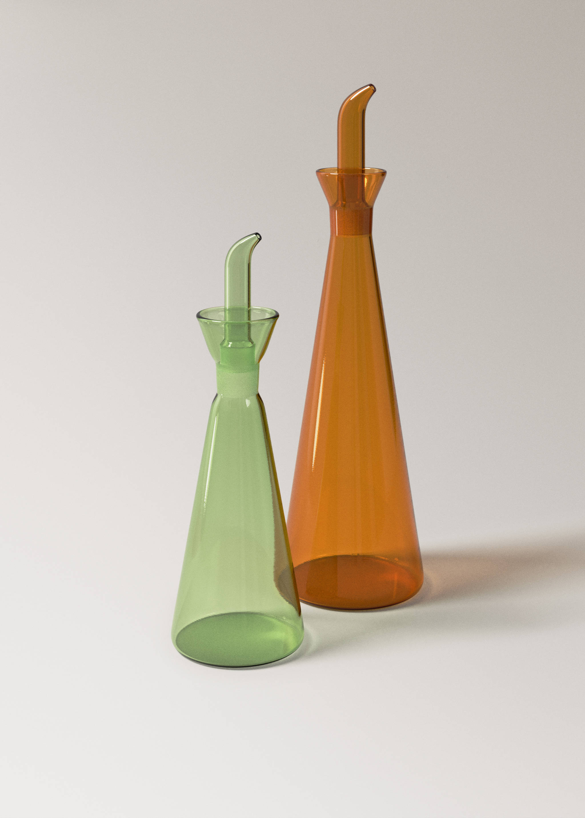 Medium coloured borosilicate oil cruet - Details of the article 3