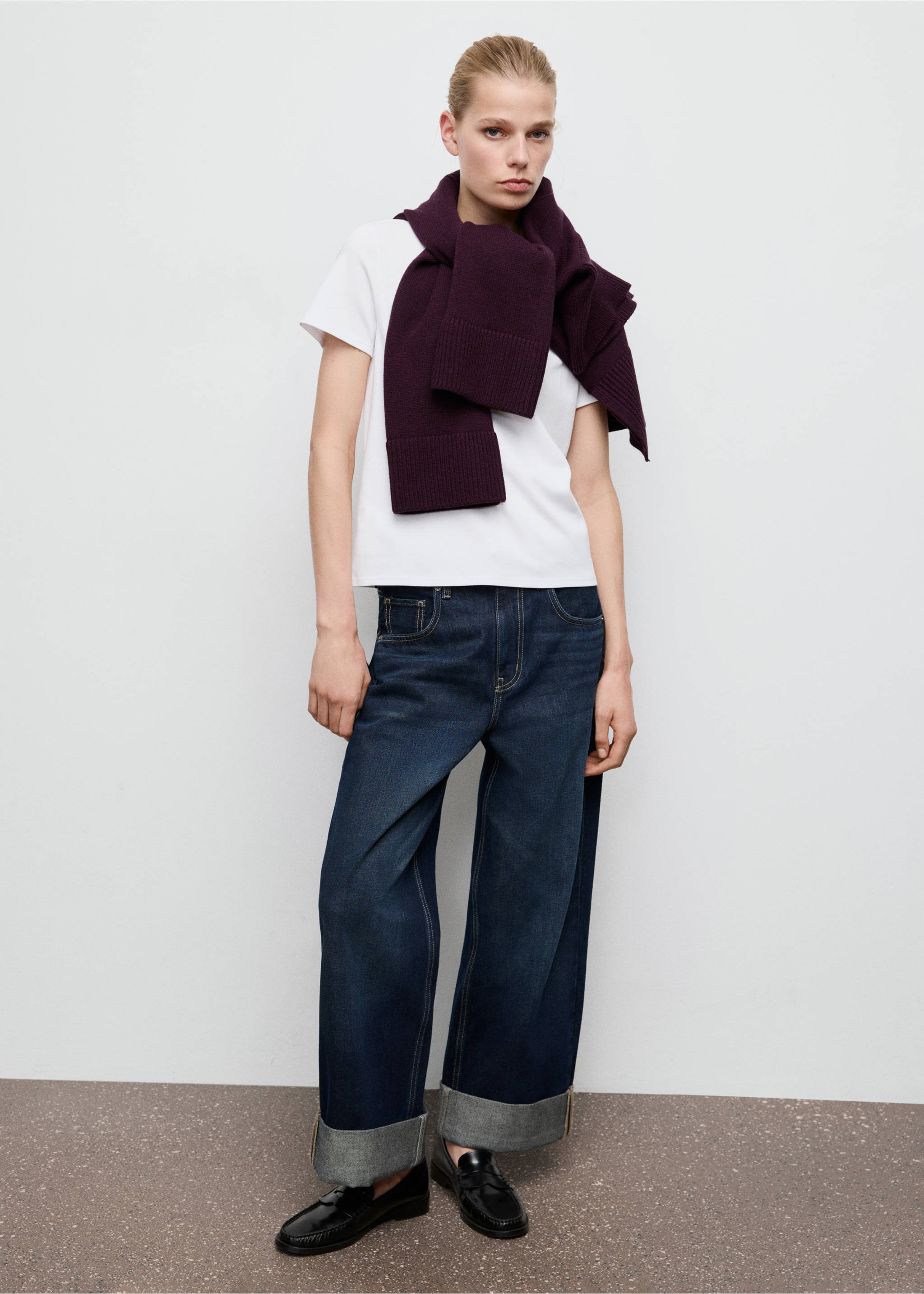 T-shirt coton manches courtes - Plan général, Blanc. Ref: 27063312-00.