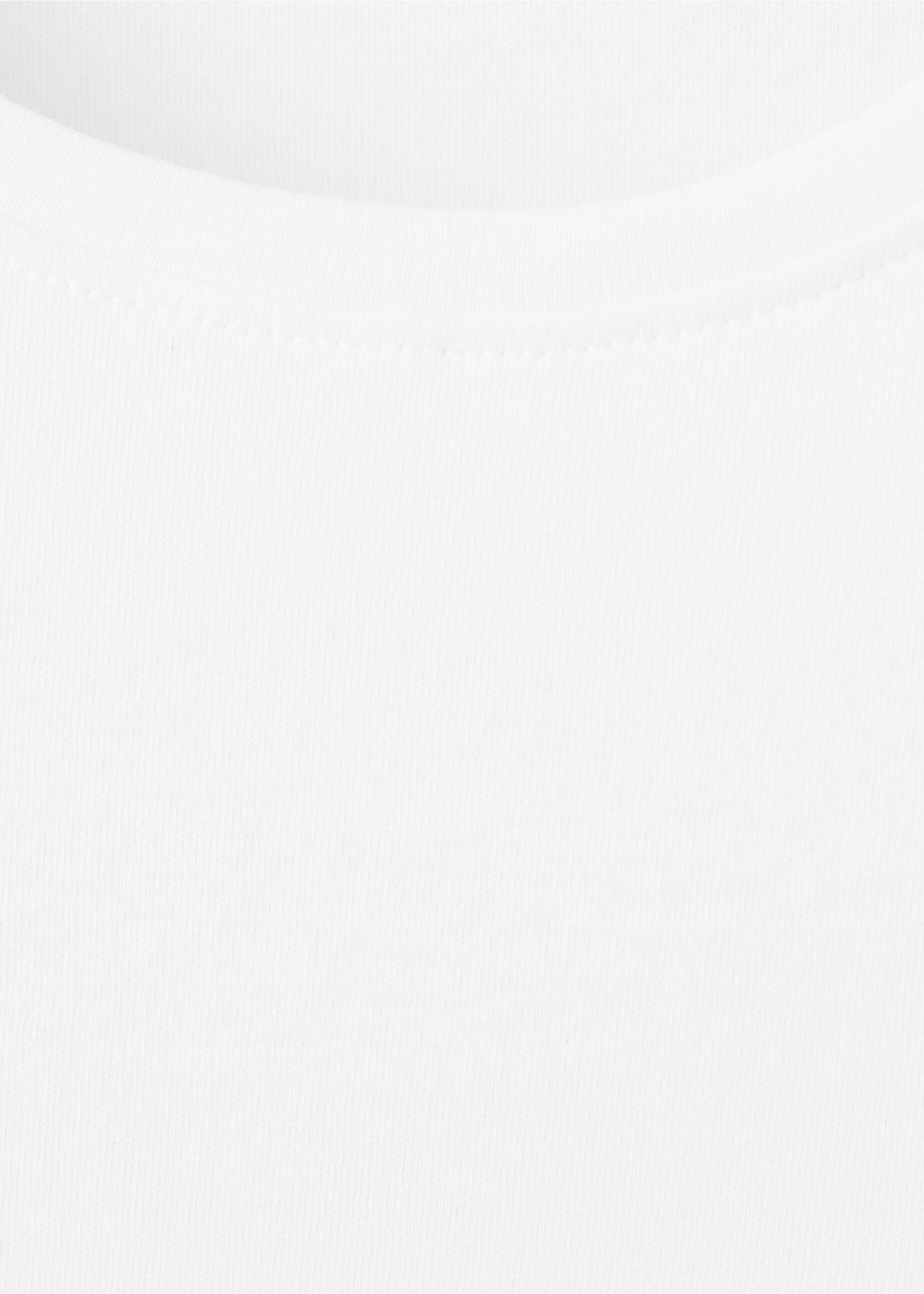 T-shirt coton manches courtes - Détail de l'article 8, Blanc. Ref: 27063312-00.
