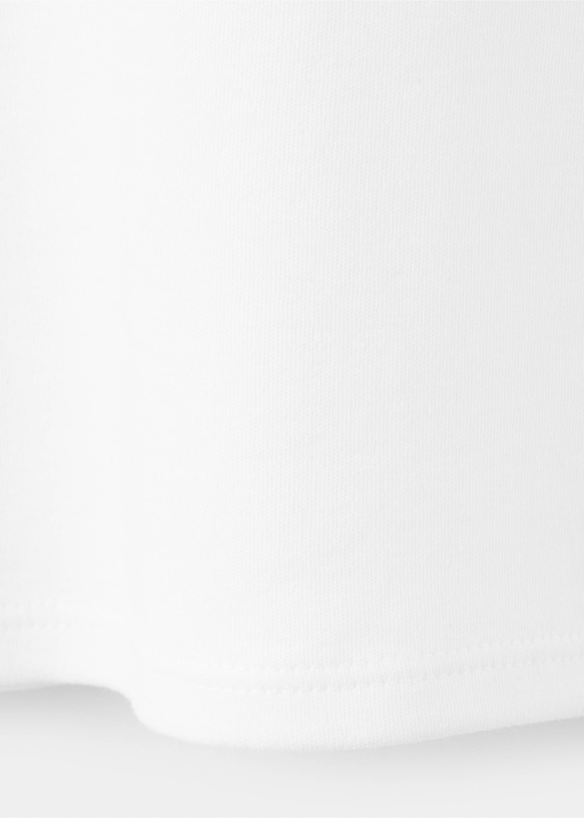 T-shirt coton manches courtes - Détail de l'article 0, Blanc. Ref: 27063312-00.