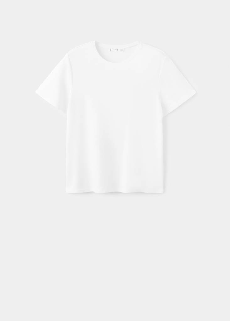 Short-sleeved cotton t-shirt — White