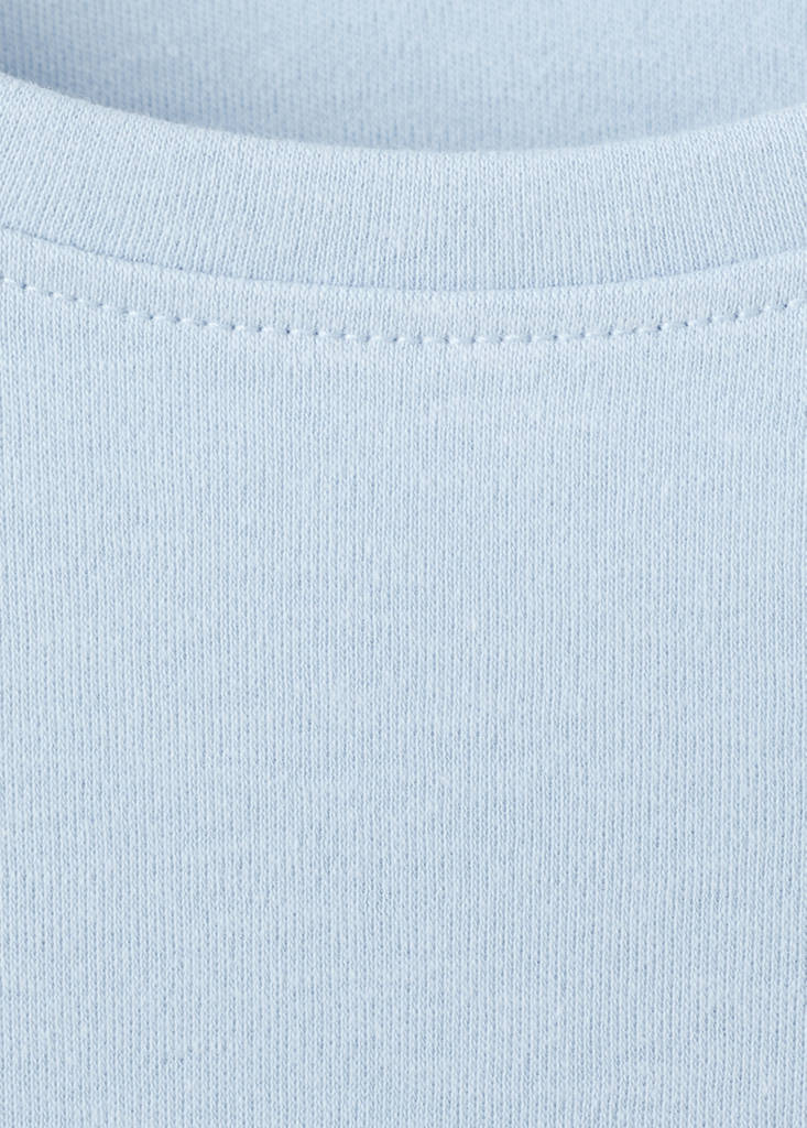 Short-sleeved cotton t-shirt — Sky Blue