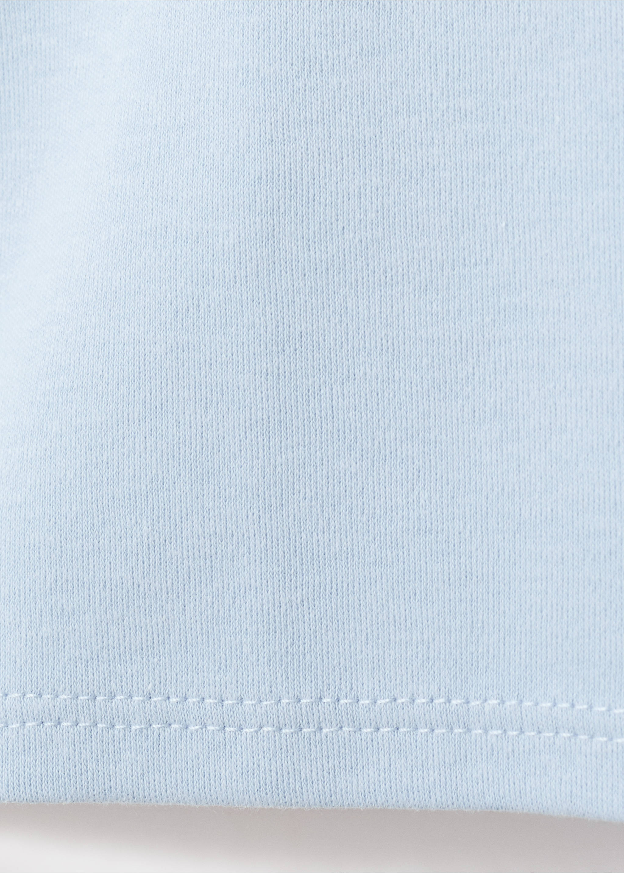 Short-sleeved cotton t-shirt - Details of the article 0, Sky Blue. Ref: 27063312-00.