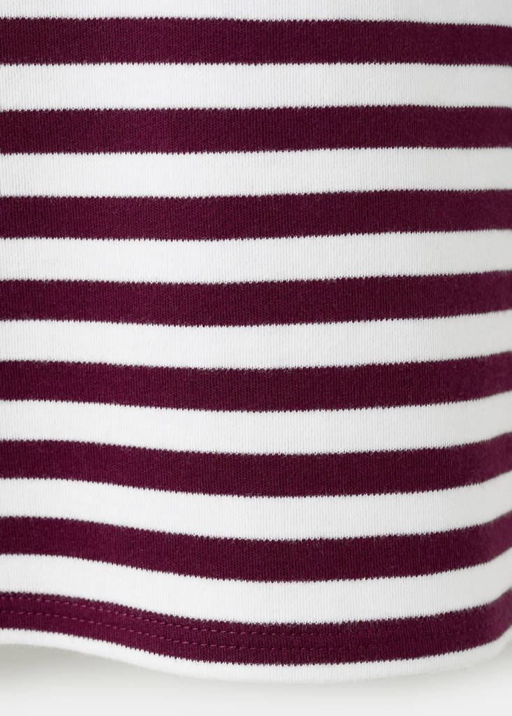 Short-sleeved cotton t-shirt — Maroon