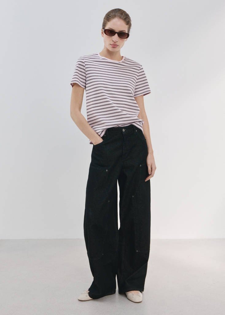 Short-sleeved cotton t-shirt — Light Pink