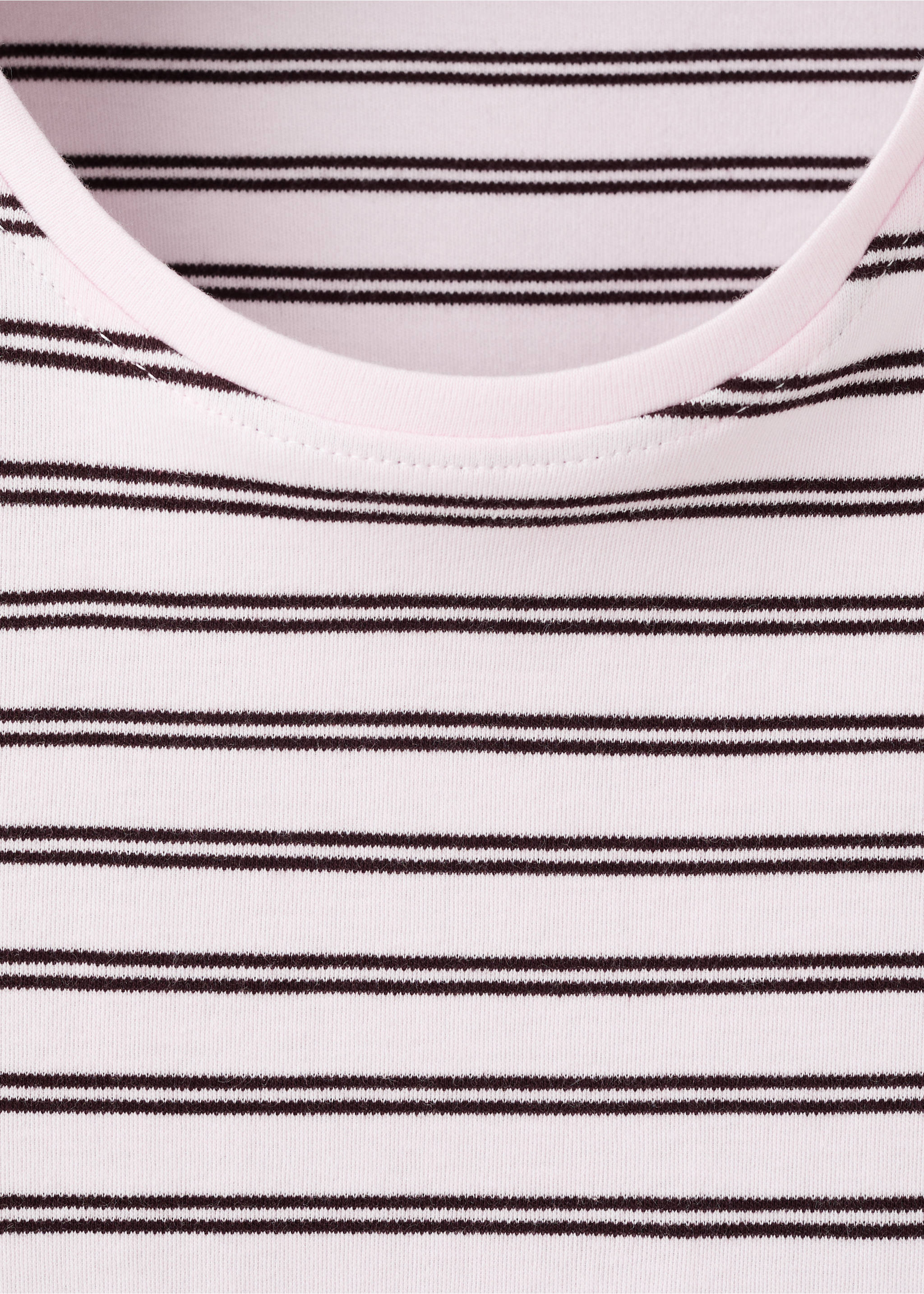 Short-sleeved cotton t-shirt - Details of the article 8, Light Pink. Ref: 27063312-00.