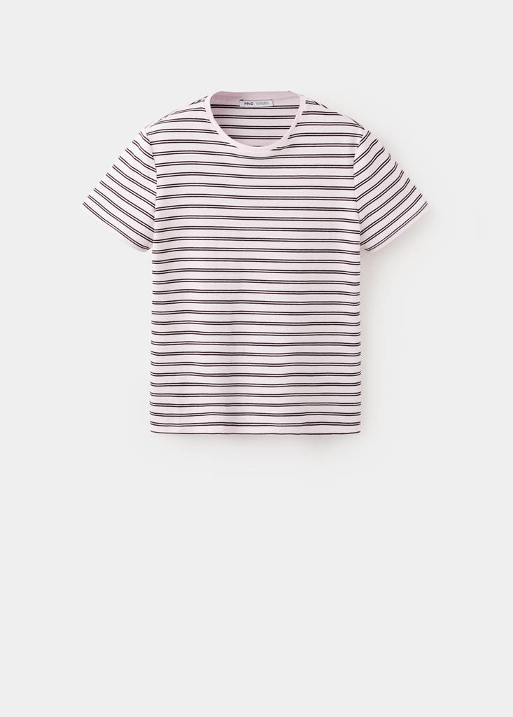 Short-sleeved cotton t-shirt — Light Pink