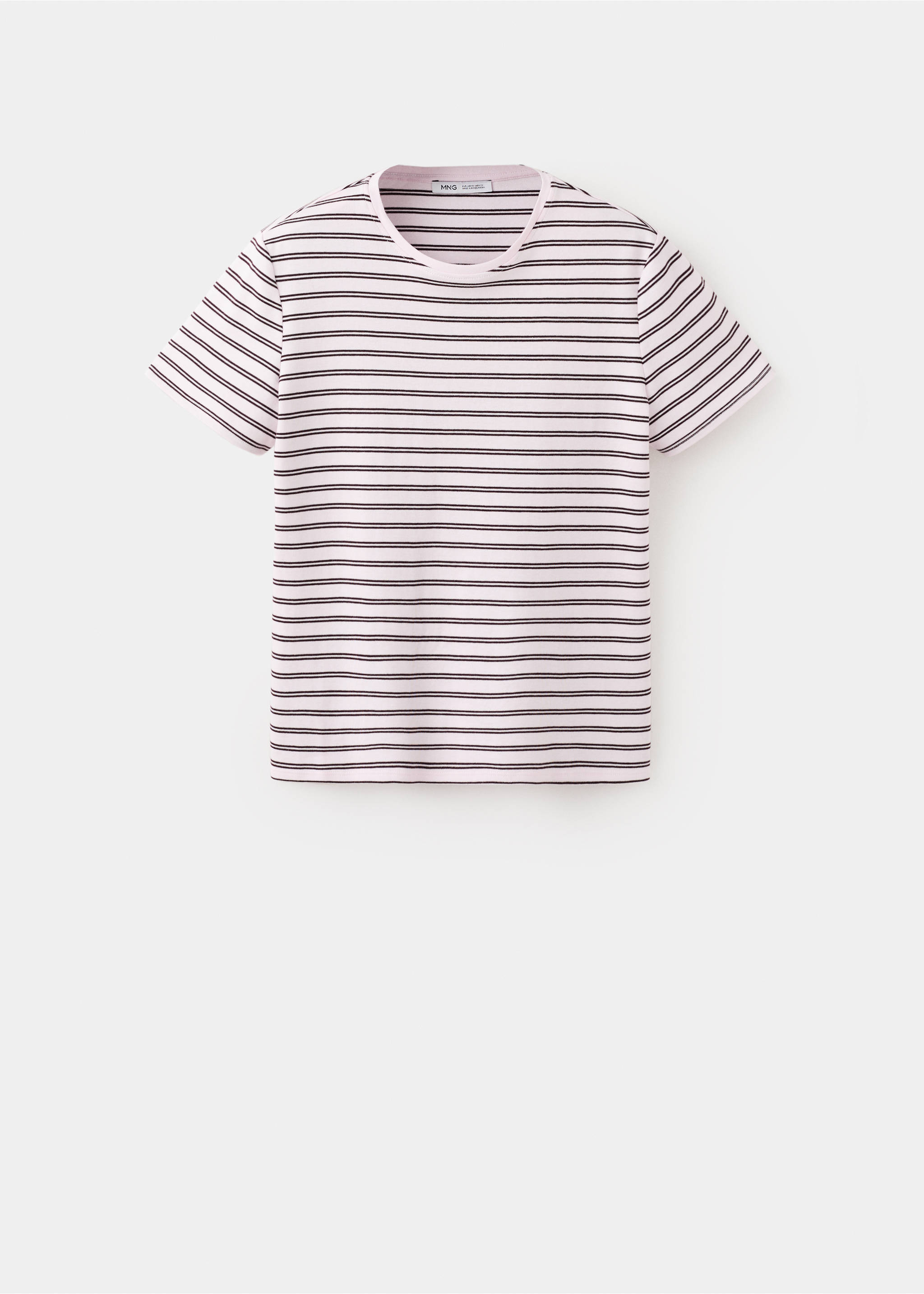 Short-sleeved cotton t-shirt - Article without model, Light Pink. Ref: 27063312-00.