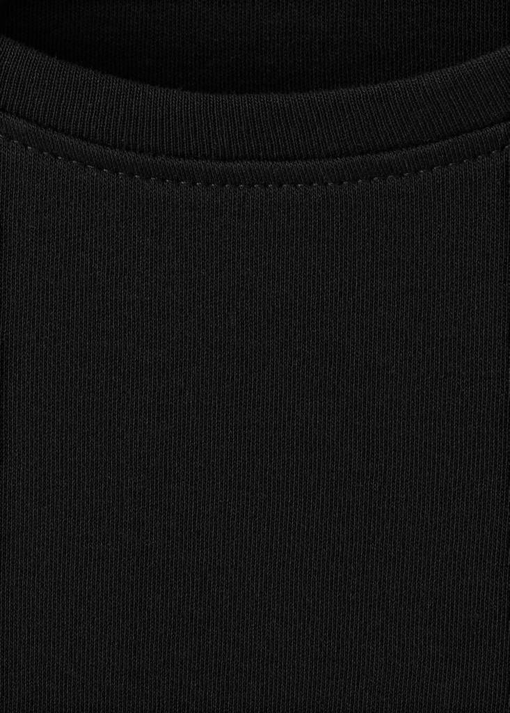 Short-sleeved cotton t-shirt — Black