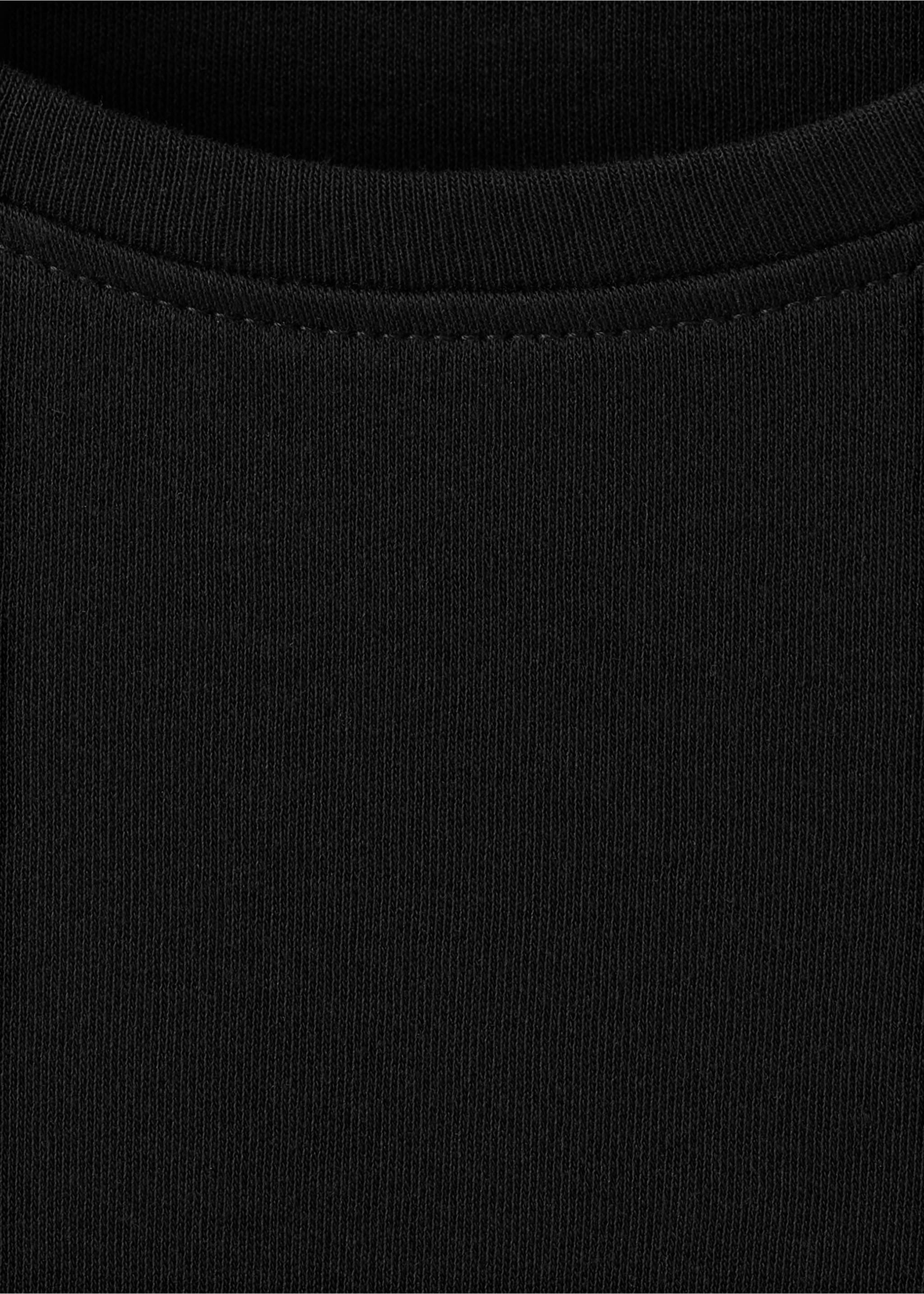 T-shirt coton manches courtes - Détail de l'article 8, Noir. Ref: 27063312-00.
