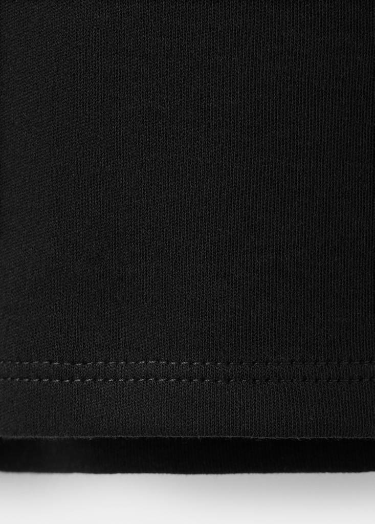 Short-sleeved cotton t-shirt — Black