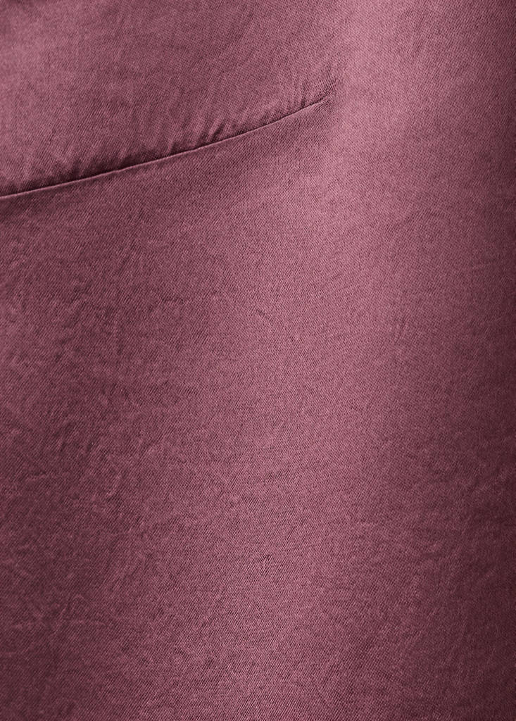 Long satin nightgown — Maroon