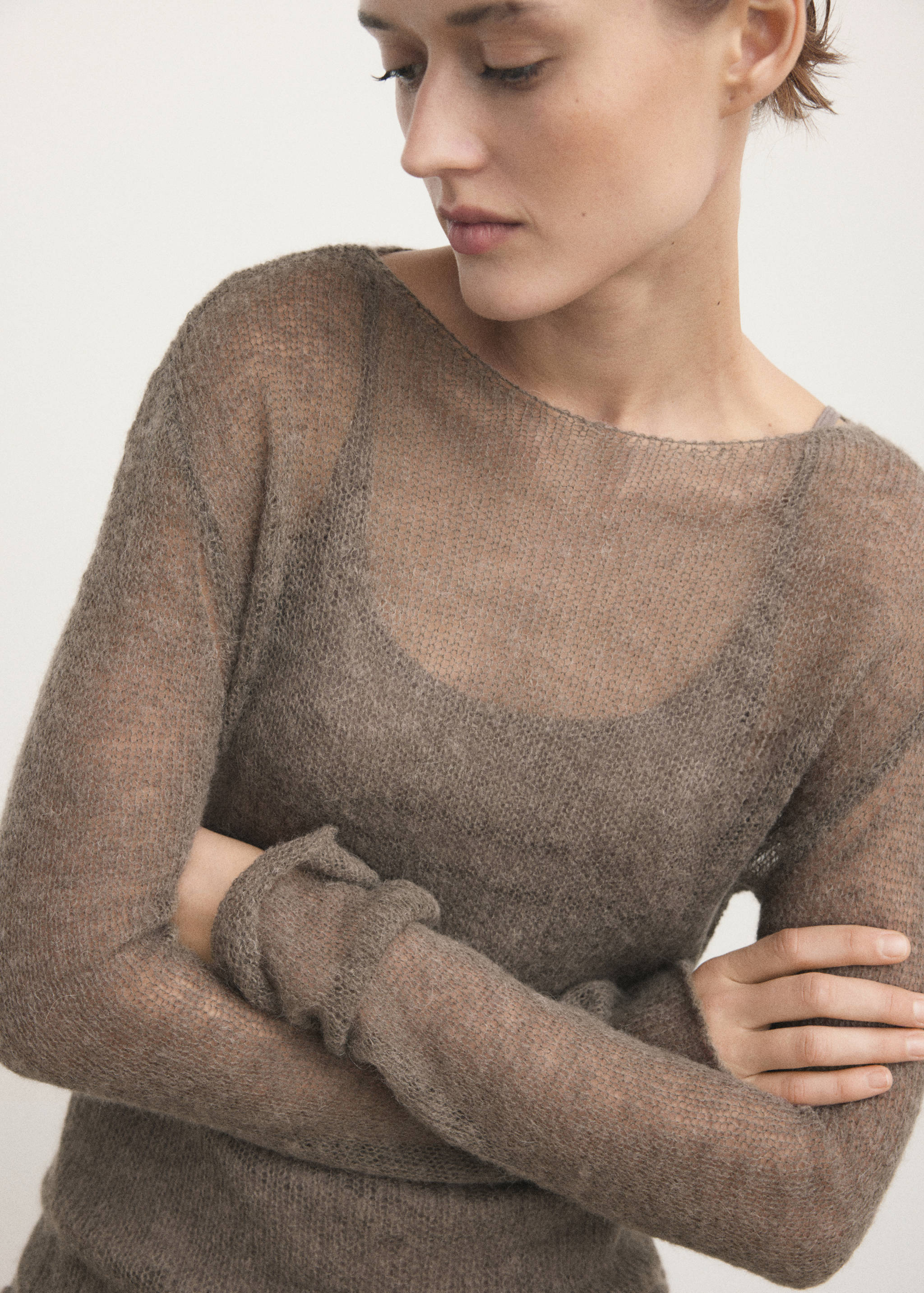 Pull laine maille ajourée - Détail de l'article 6