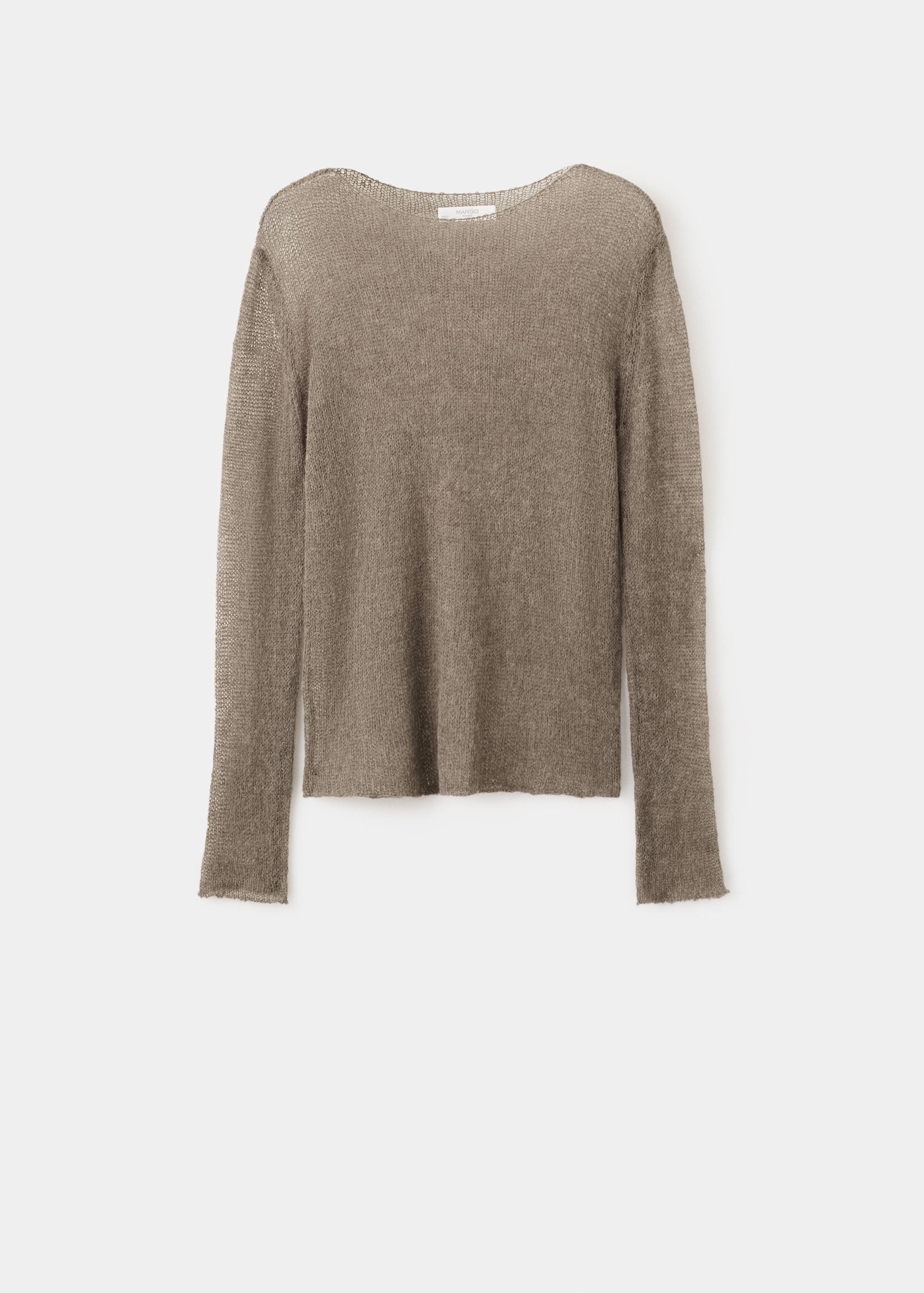 Wollstrickpullover mit Lochmuster - Artikel ohne Model