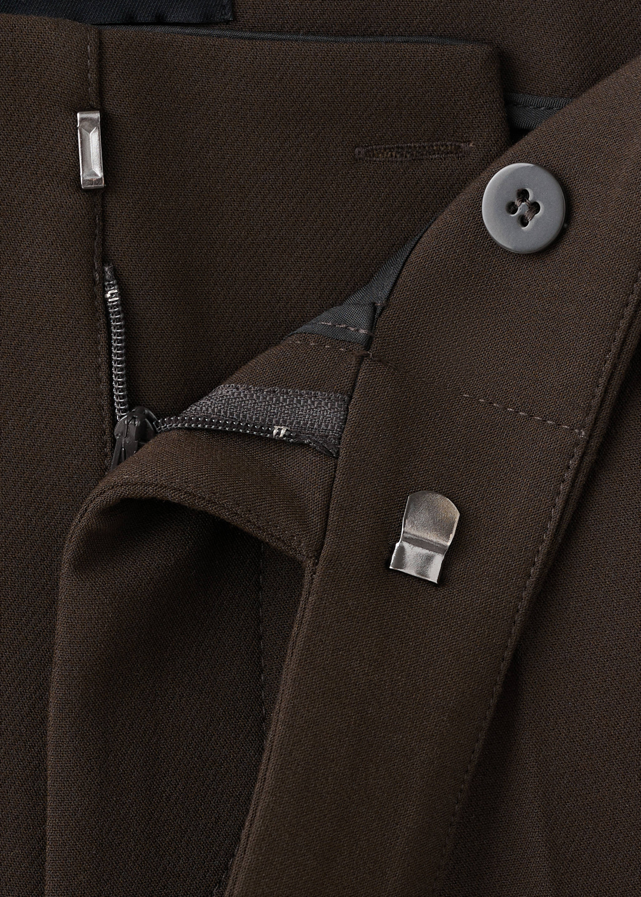 Mid-rise flare trousers - Details of the article 8