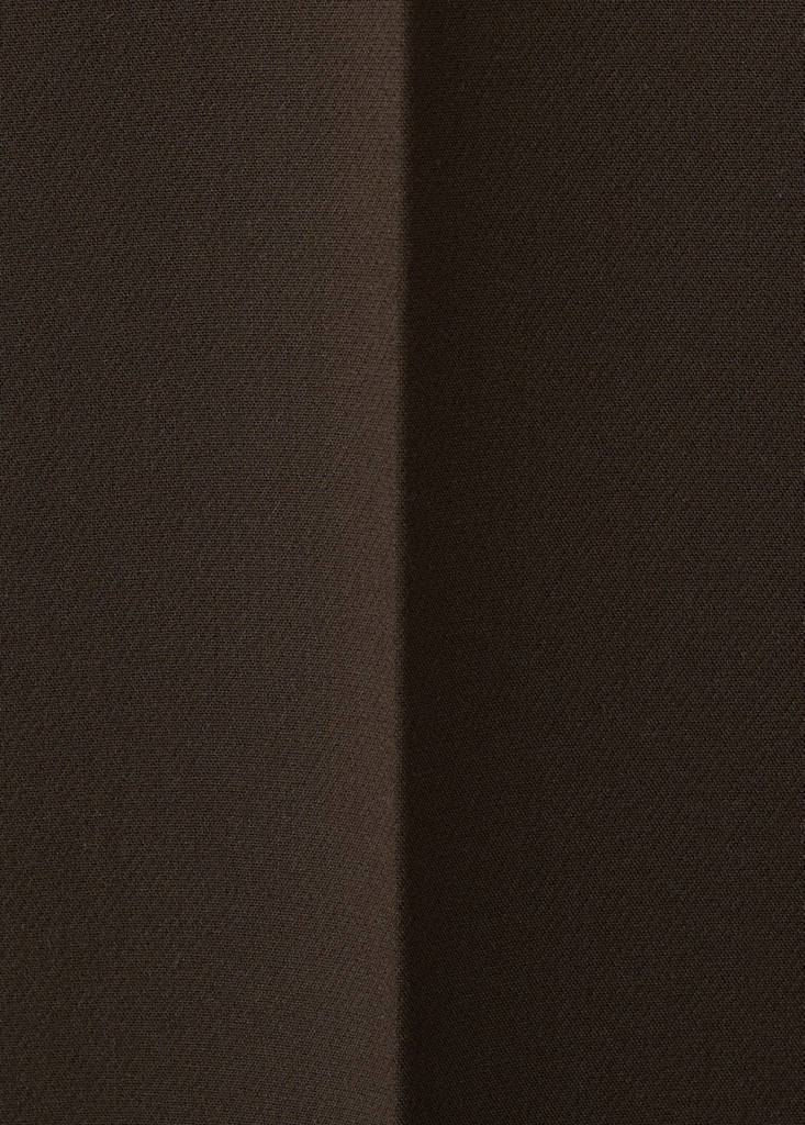 Mid-rise flare trousers — Chocolate