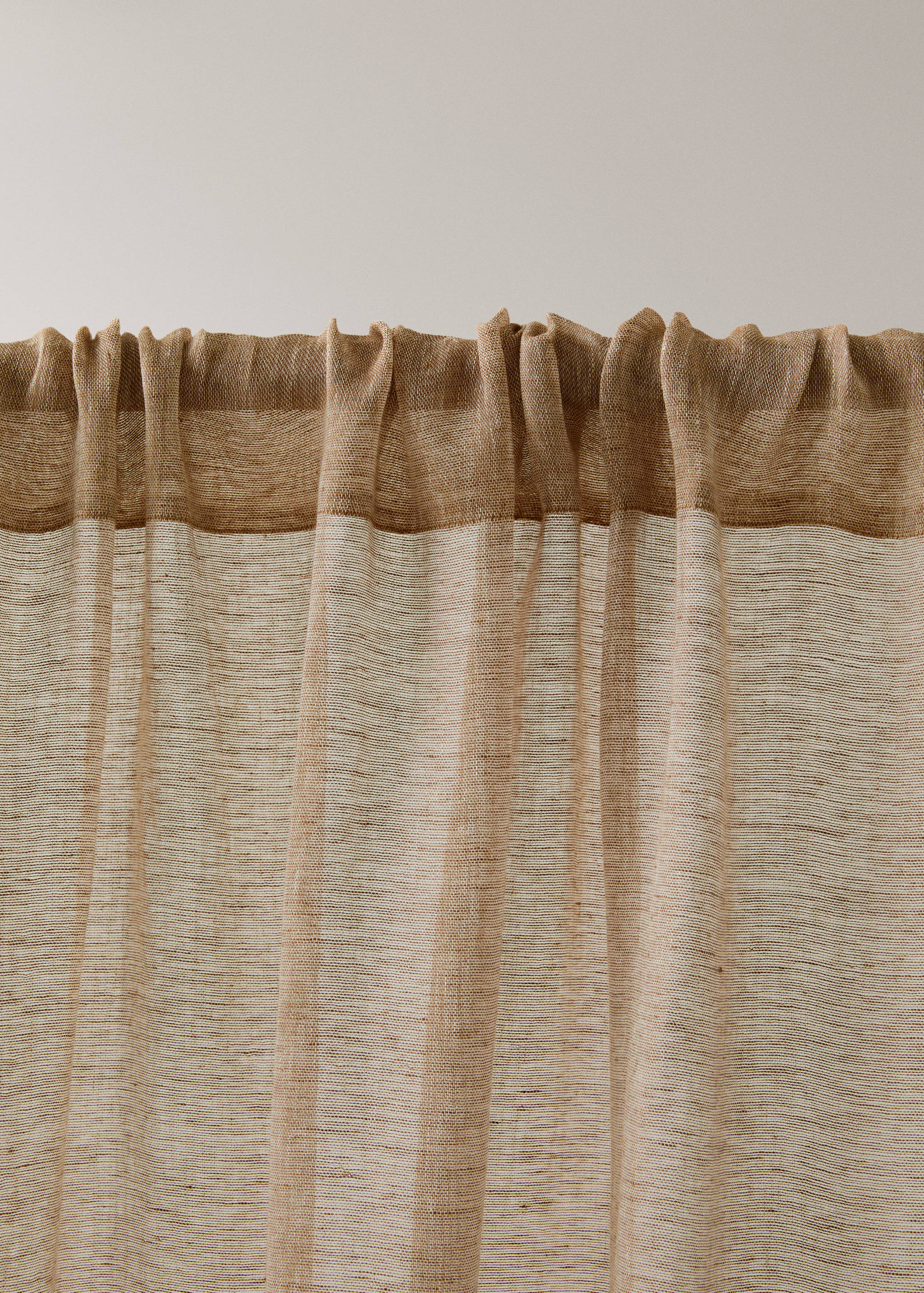 100% linnen gordijn met zijstreep, lichtdoorlatend - Detail van het artikel 2