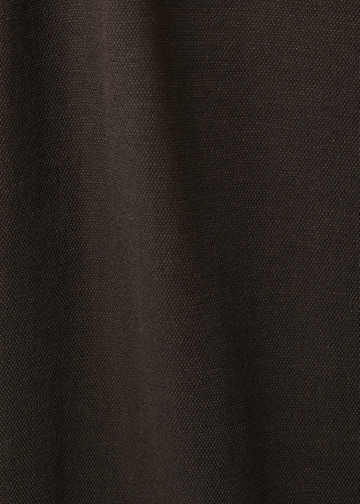 Straight-fit trousers with elastic waist — Brown