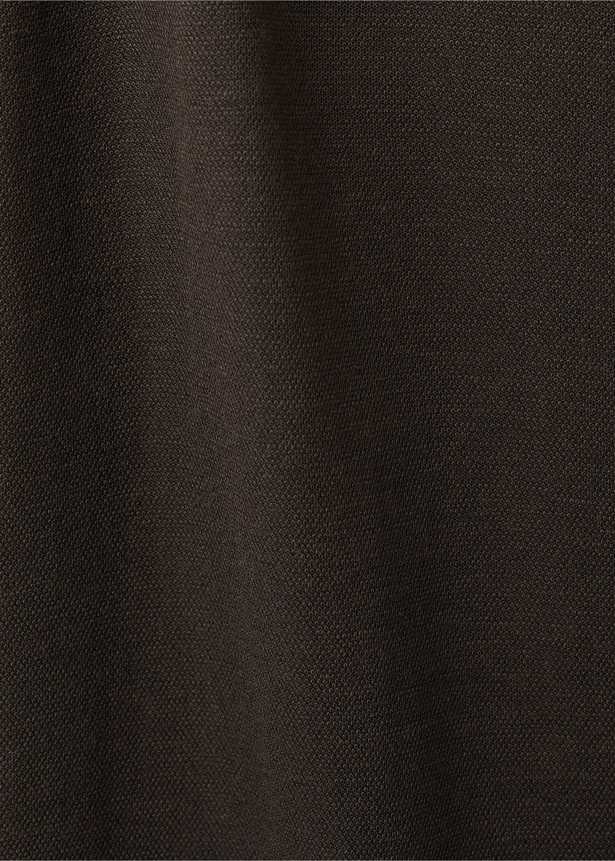 Straight-fit trousers with elastic waist - Details of the article 0, Brown. Ref: 27063318-00.