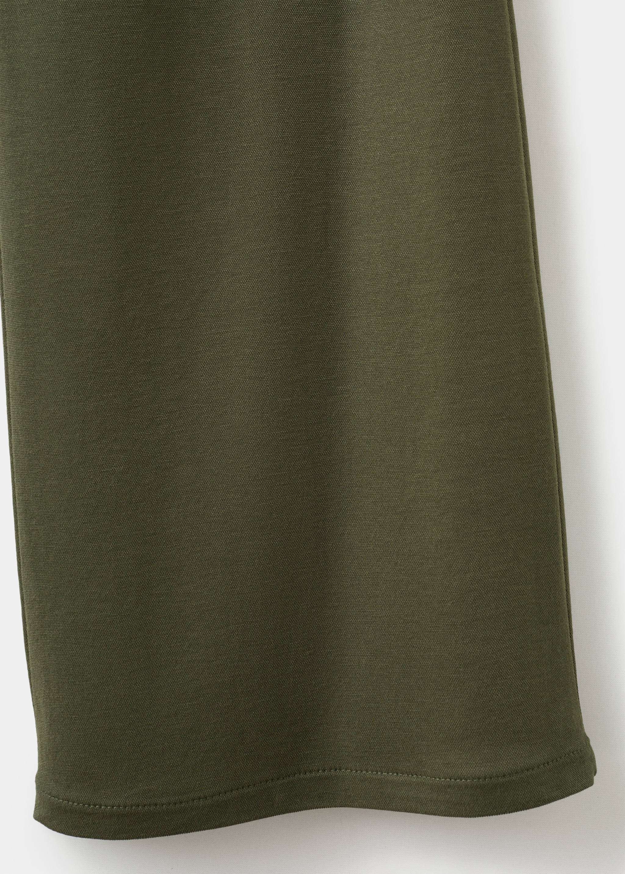 Calças retas com cintura elástica - Pormenor do artigo 0