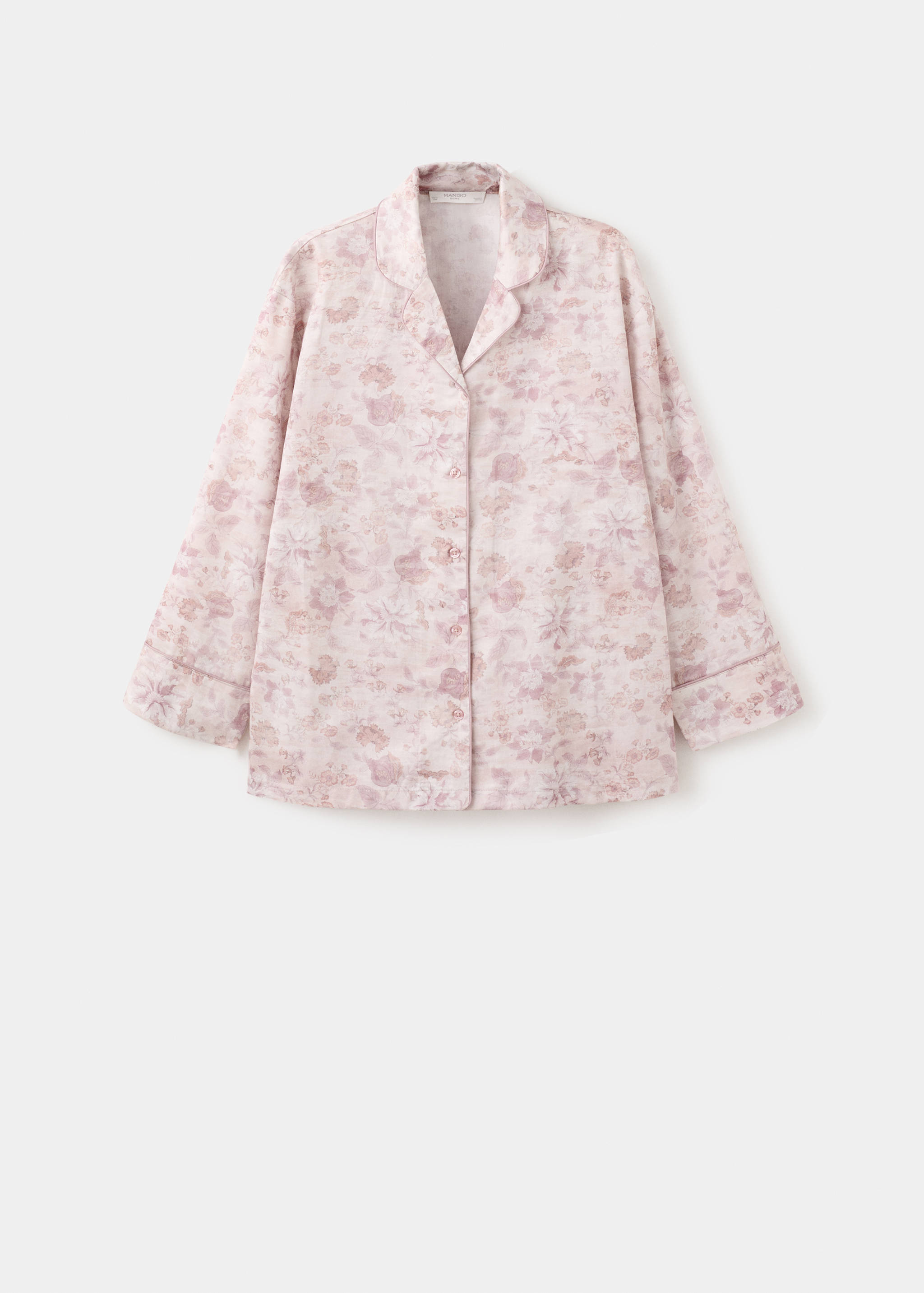 Printed piping pyjama top - Article without model