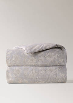 Vintage floral percale cotton duvet cover for a 90 cm bed — Light/Pastel Grey 5