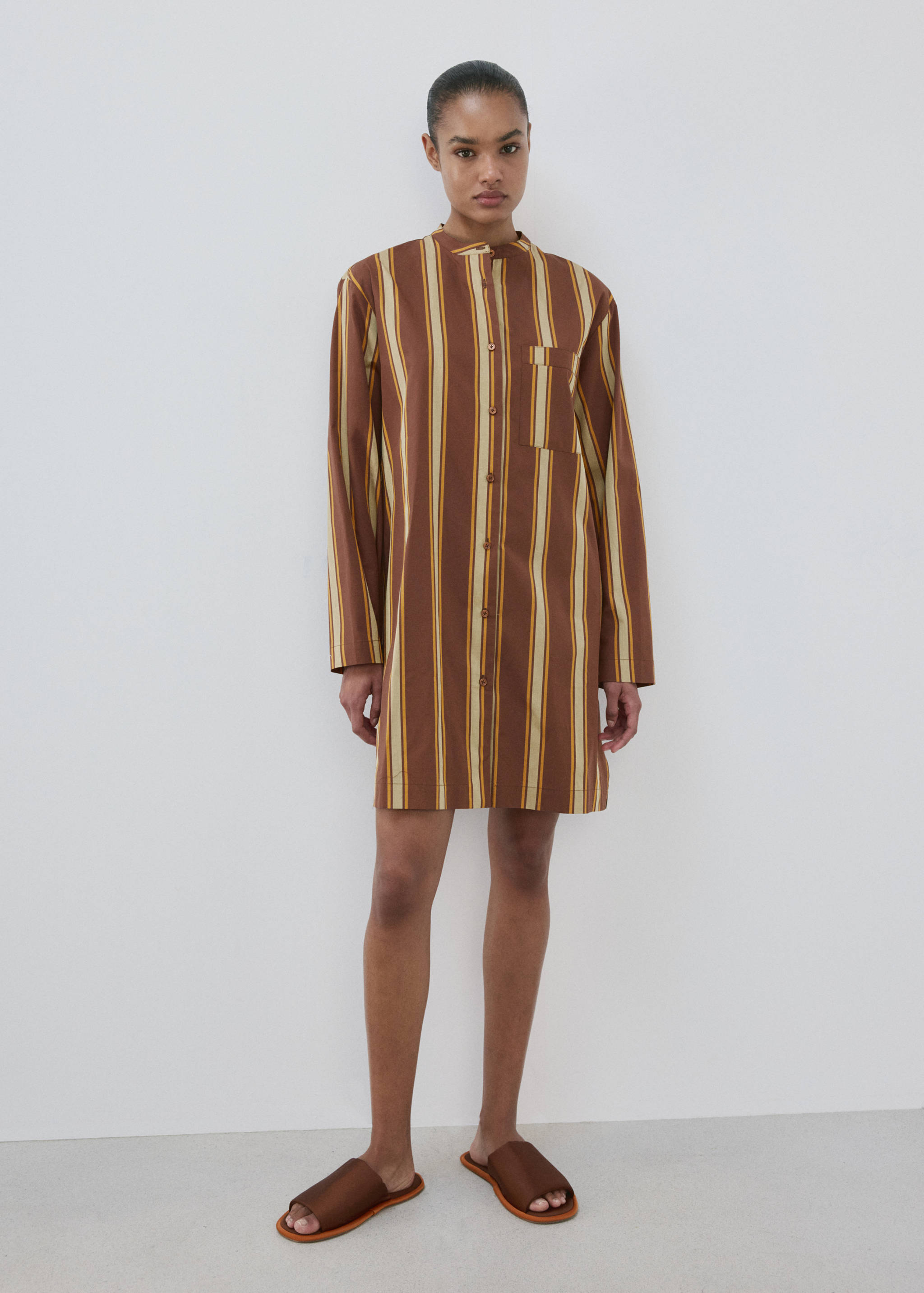 قفطان ميدي بفتحة جانبية - رؤية عامة