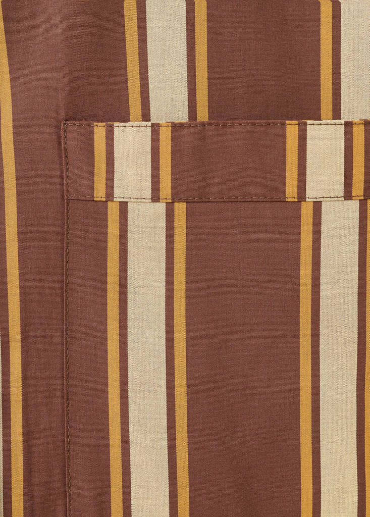 Midi caftan with side slit — Brown