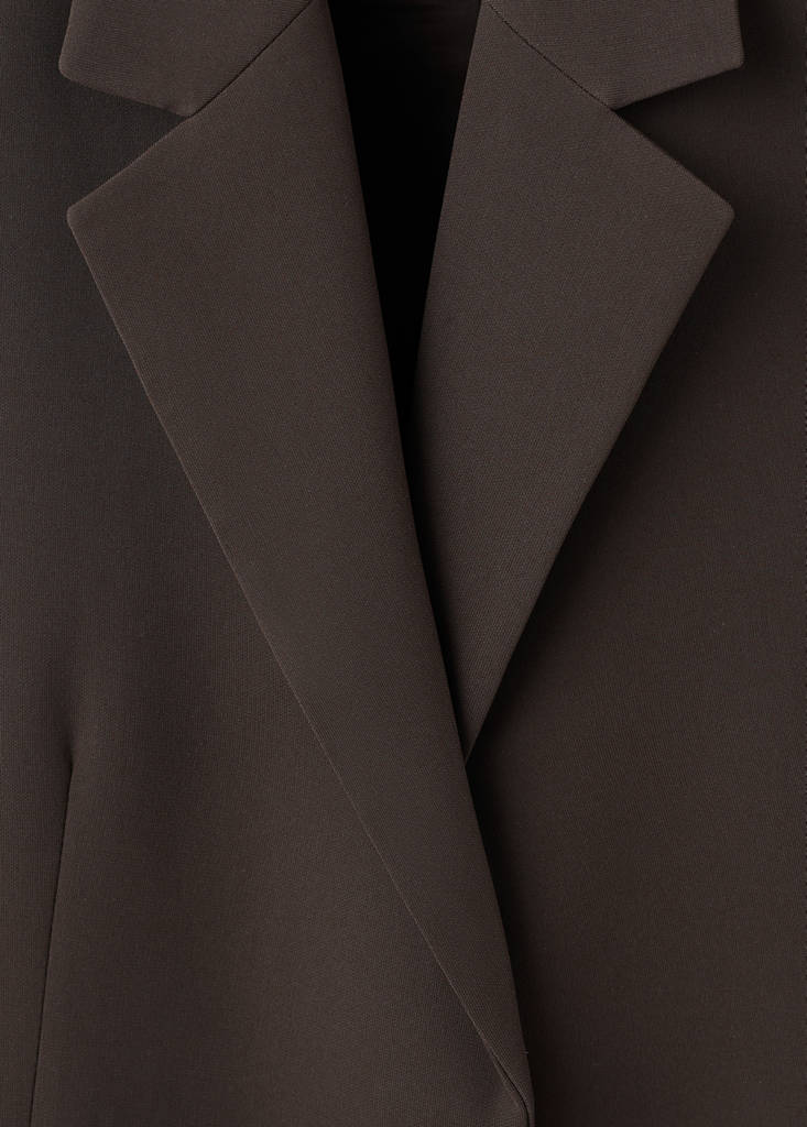 Suit waistcoat with lapels — Brown