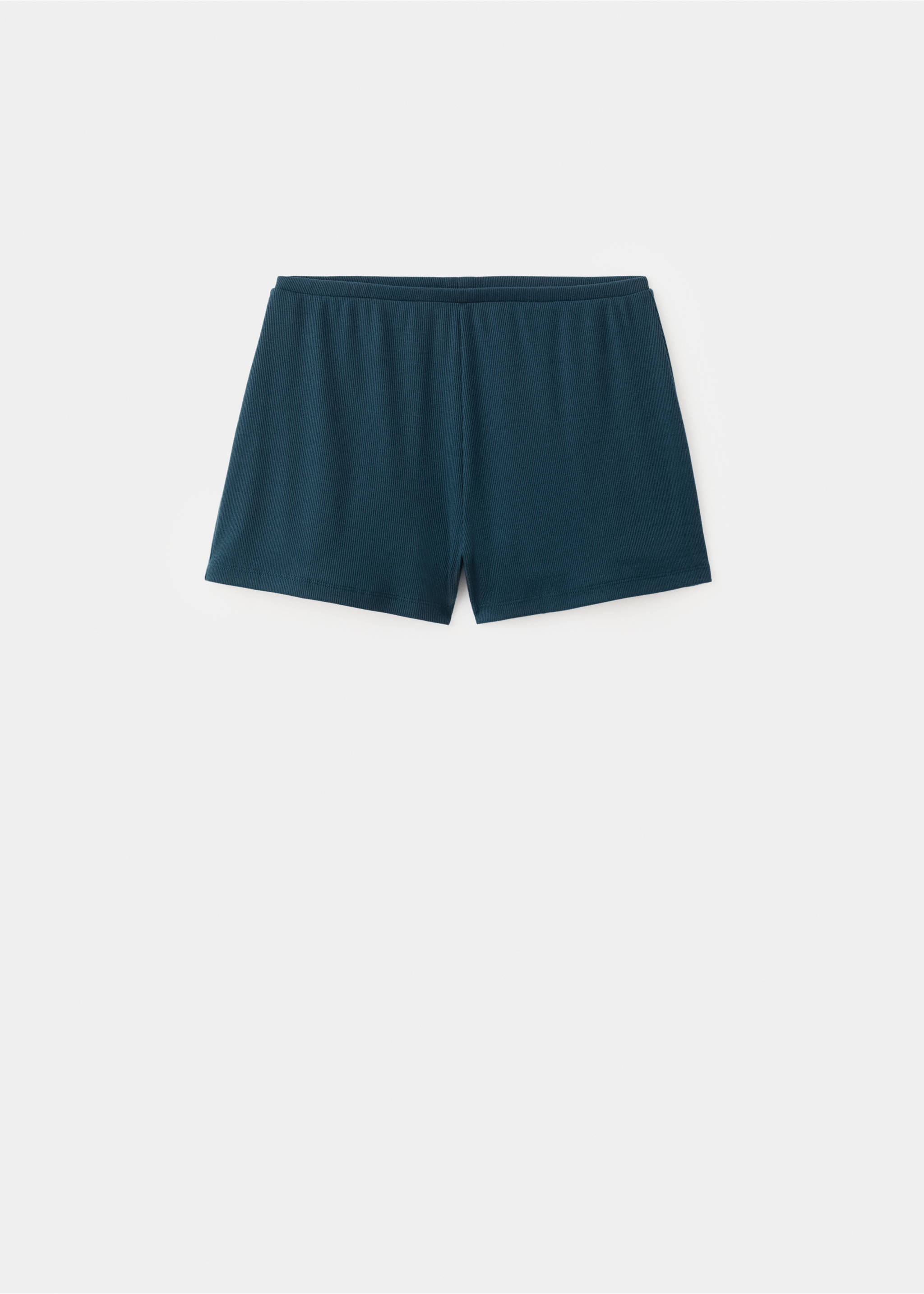 Textured pyjama shorts - Article without model, Navy. Ref: 27063326-00.