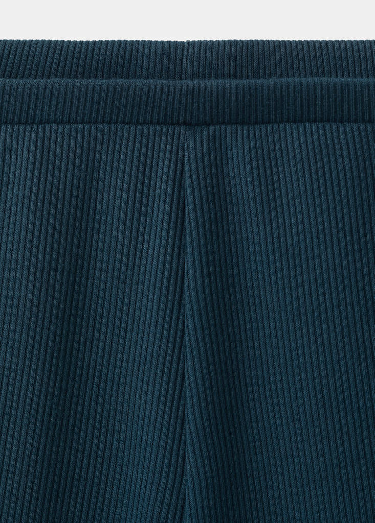 Textured pyjama shorts — Navy