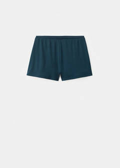 Textured pyjama shorts — Navy 6