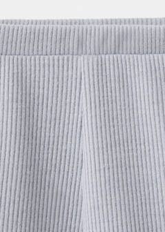 Textured pyjama shorts — Grey 7