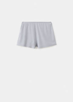 Textured pyjama shorts — Grey 6