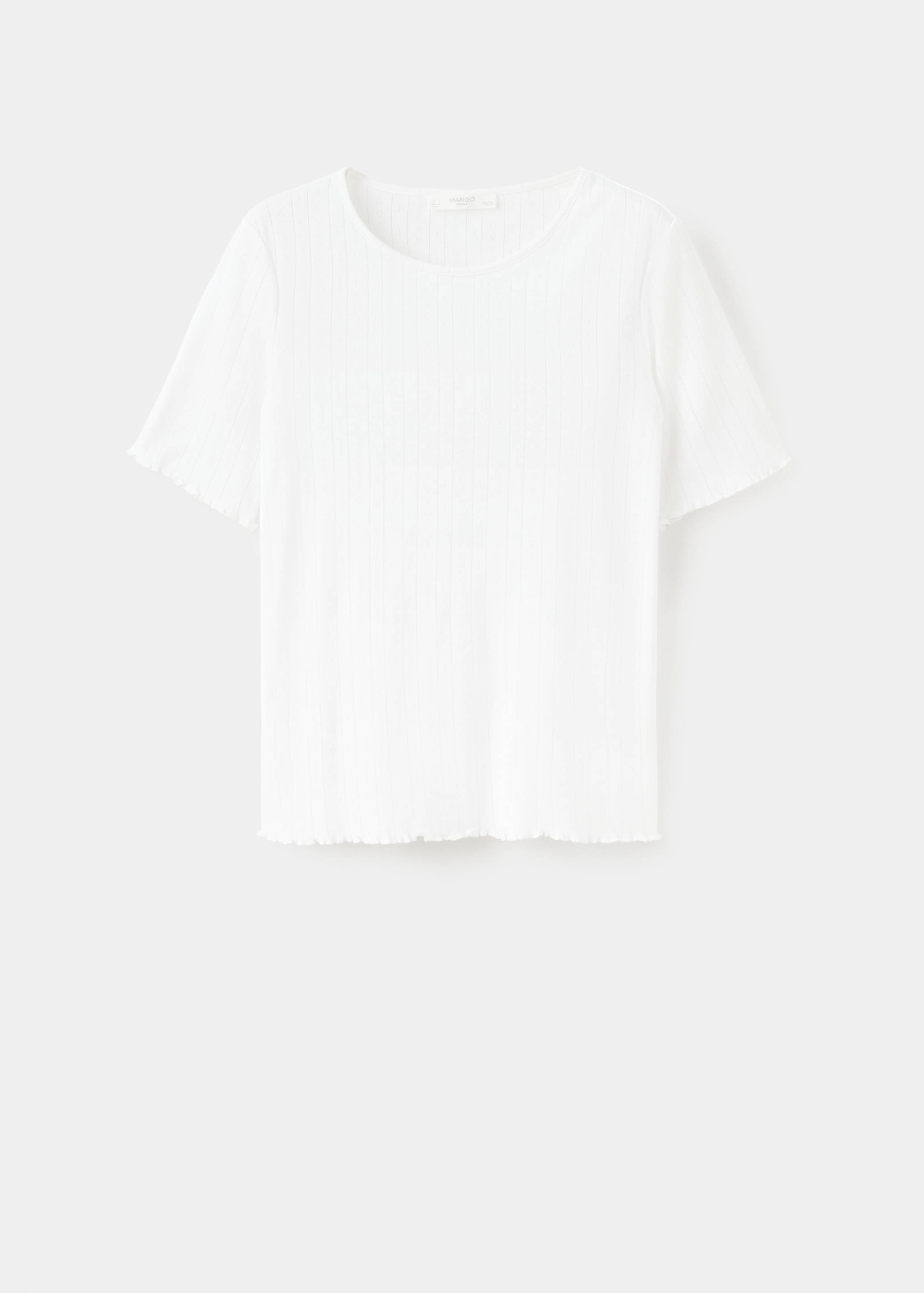 T-shirt en coton désaiguillé - Article sans modèle