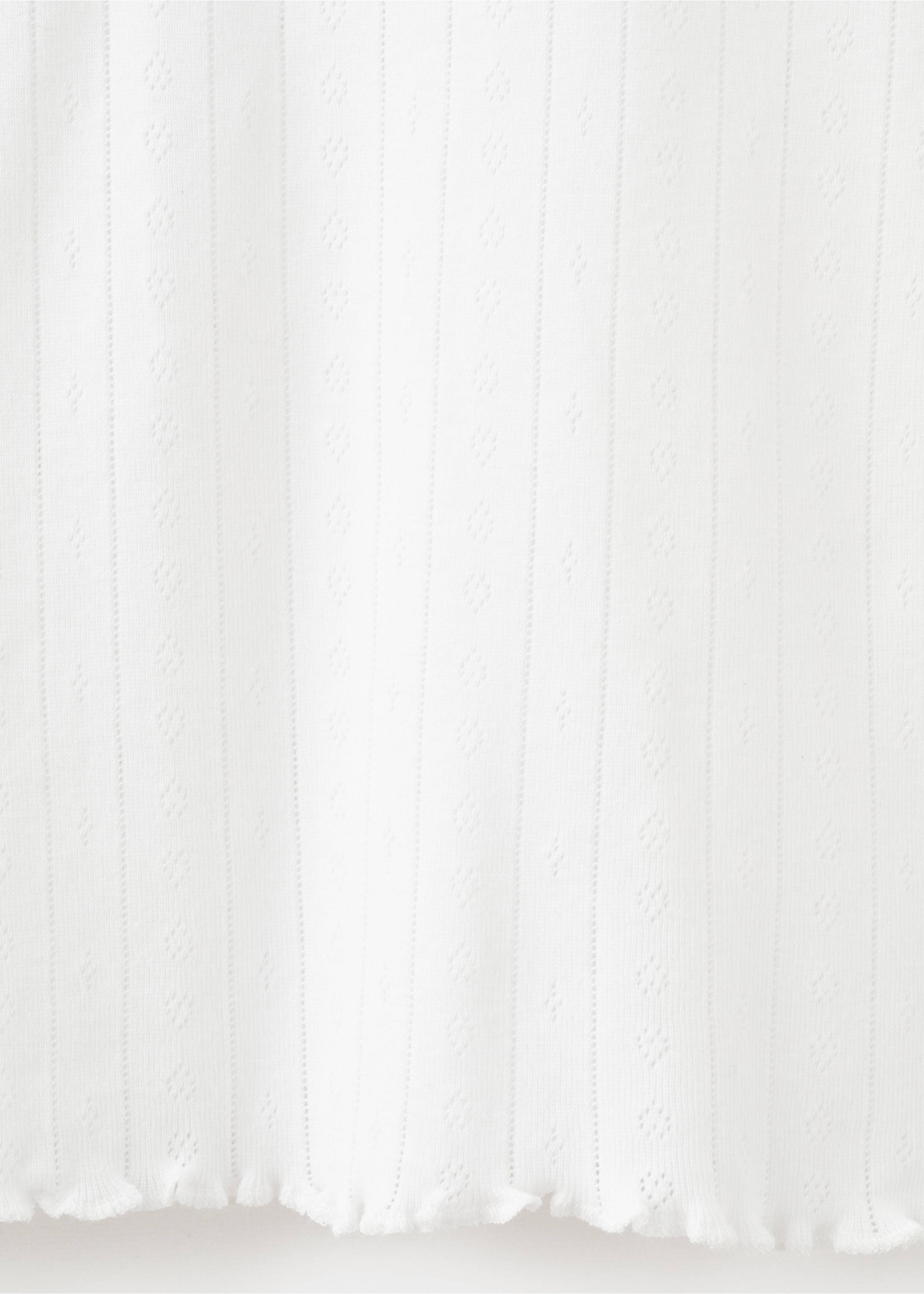 Distressed cotton t-shirt - Details of the article 0, White. Ref: 27063328-00.