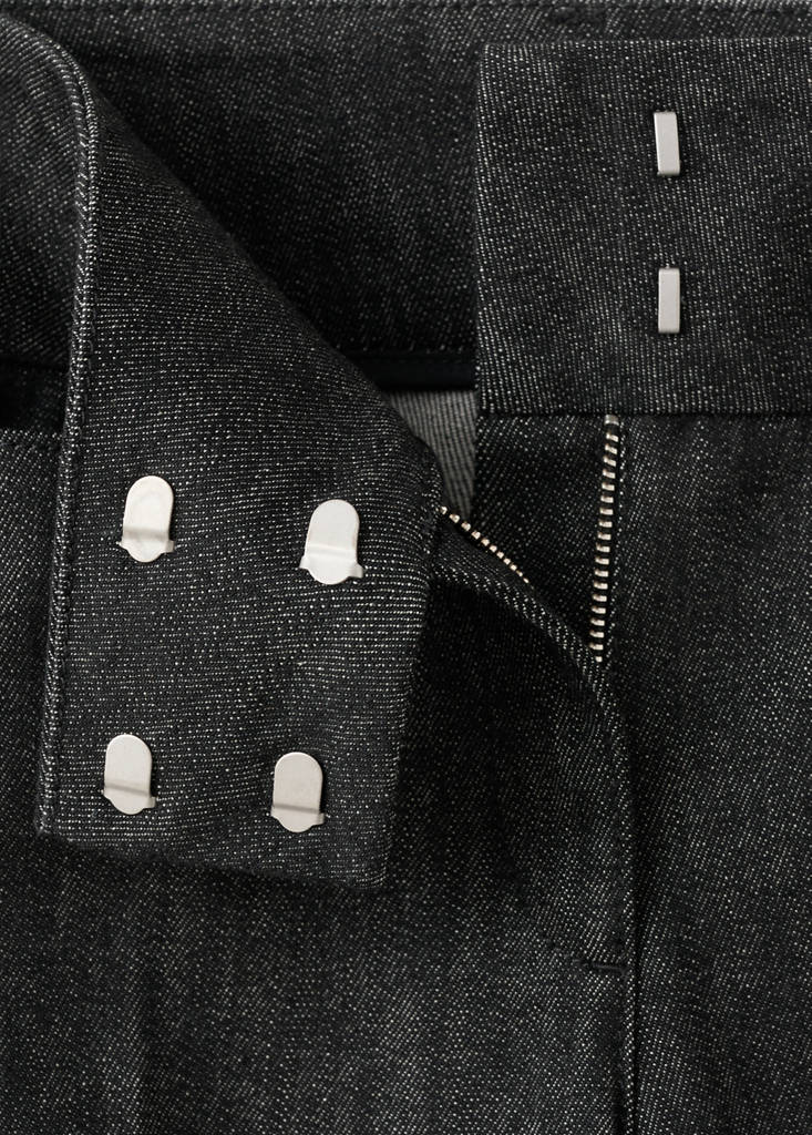 Mid-rise flared jeans — Black