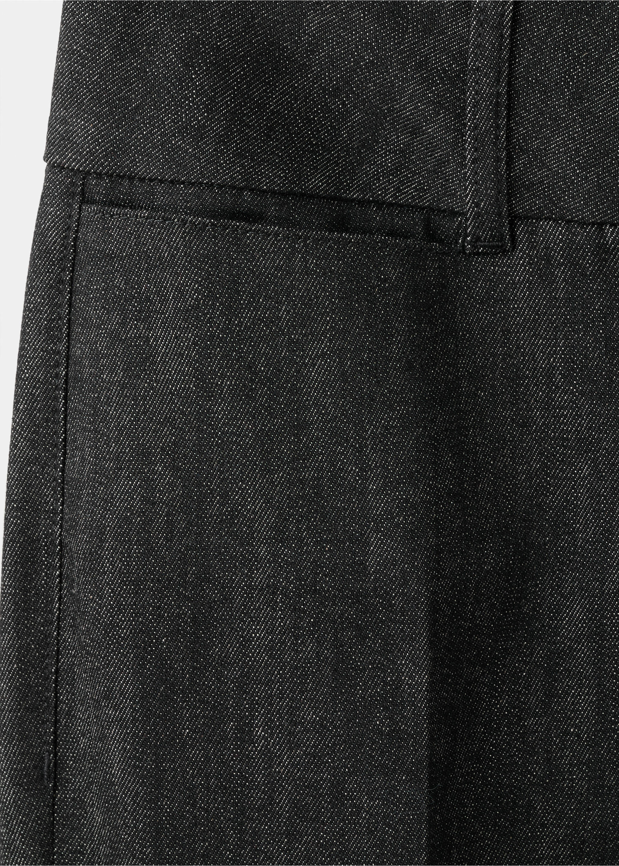 Flared-Jeans mit mittlerer Bundhöhe - Detail des Artikels 0, Schwarz. Ref: 27063329-00.