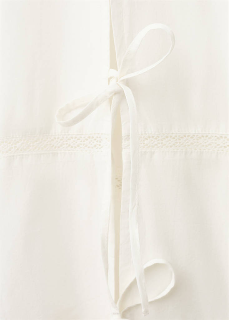 Cotton baggy trousers with bows - thumbnail 6