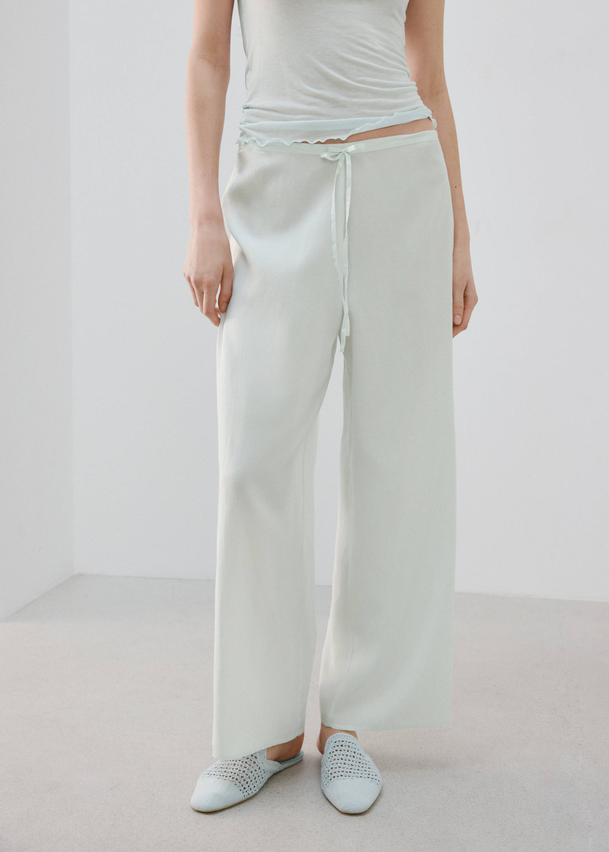 Flowy pyjama trousers - Medium plane