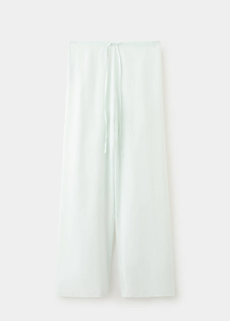 Flowy pyjama trousers — Blue