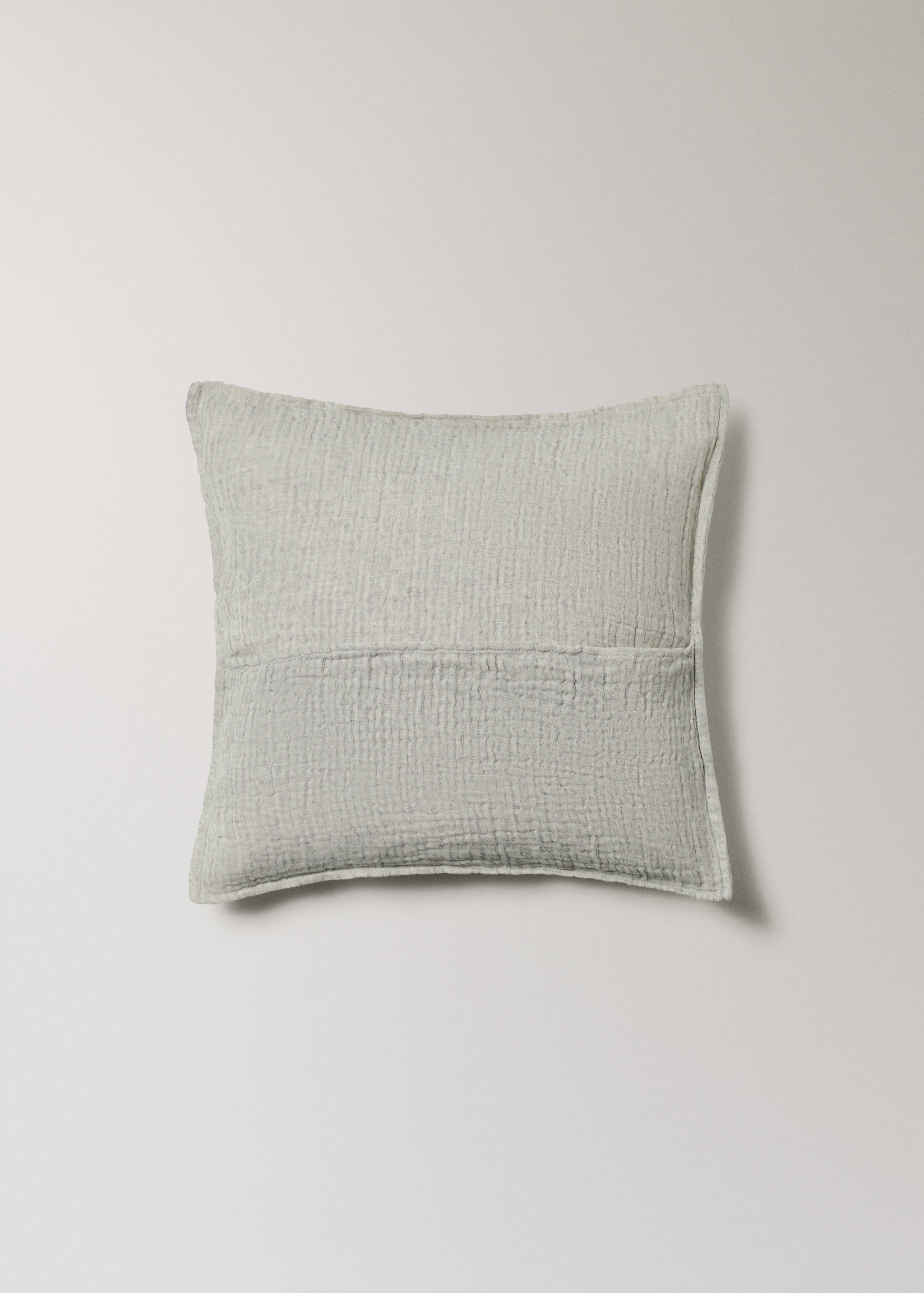 Copricuscino letto lino cotone fili tinti 50x50 cm - Dettaglio dell'articolo 4