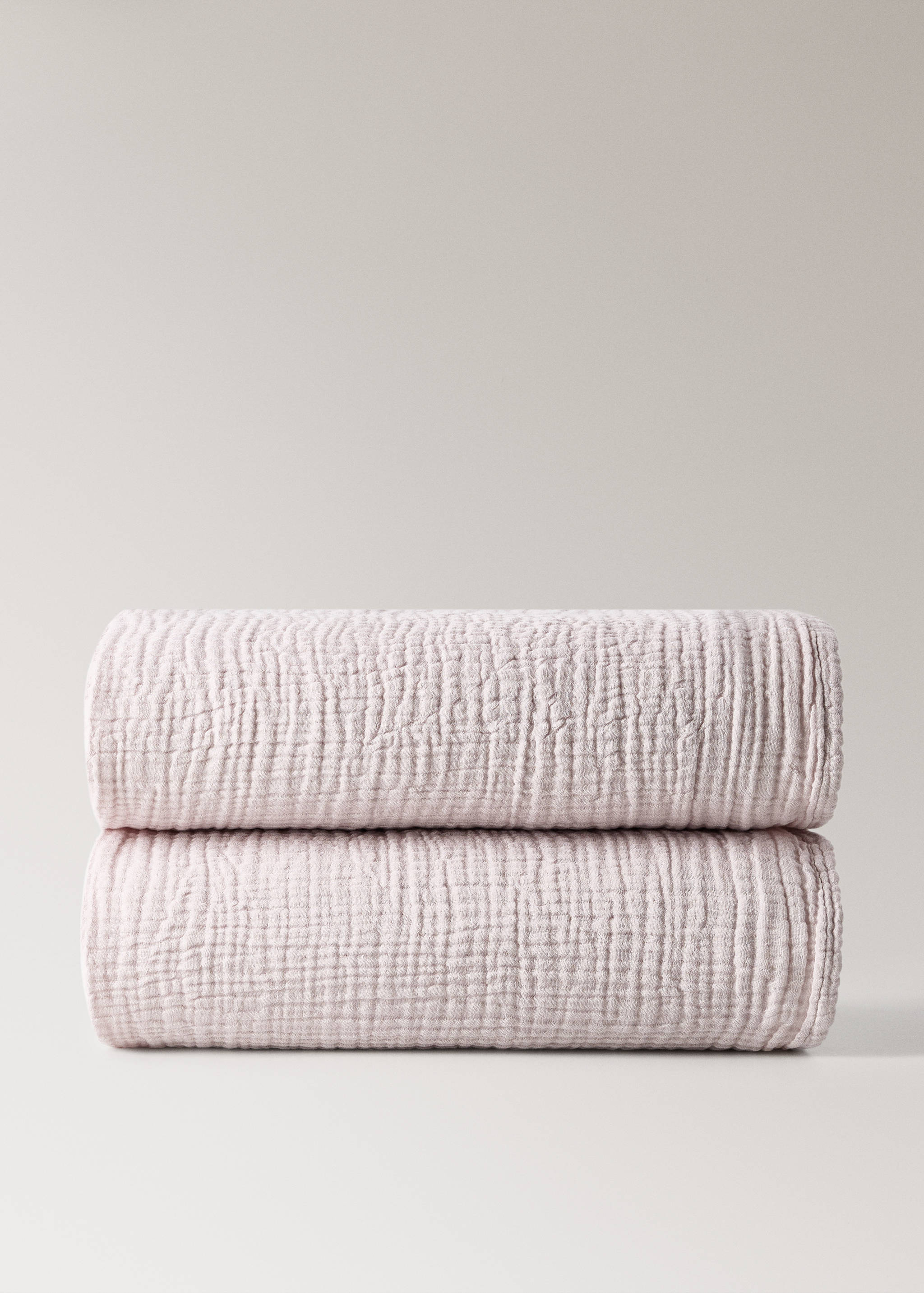 Coperta bimbo/a garza di cotone garment dye - Articolo senza modello