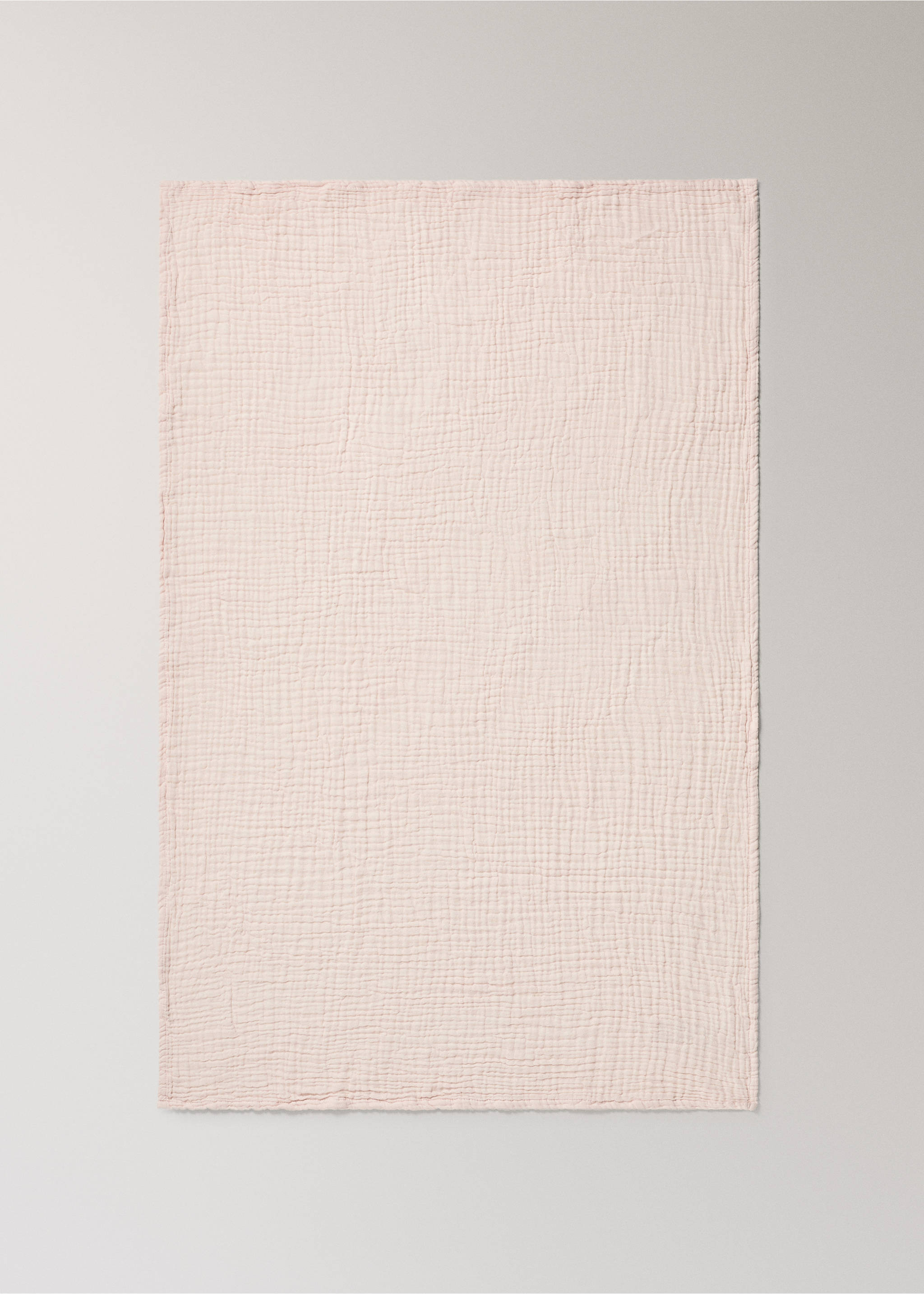 Manta infantil algodón gasa garment dye - Detalle del artículo 3, Rosa. Ref: 27063338-00.