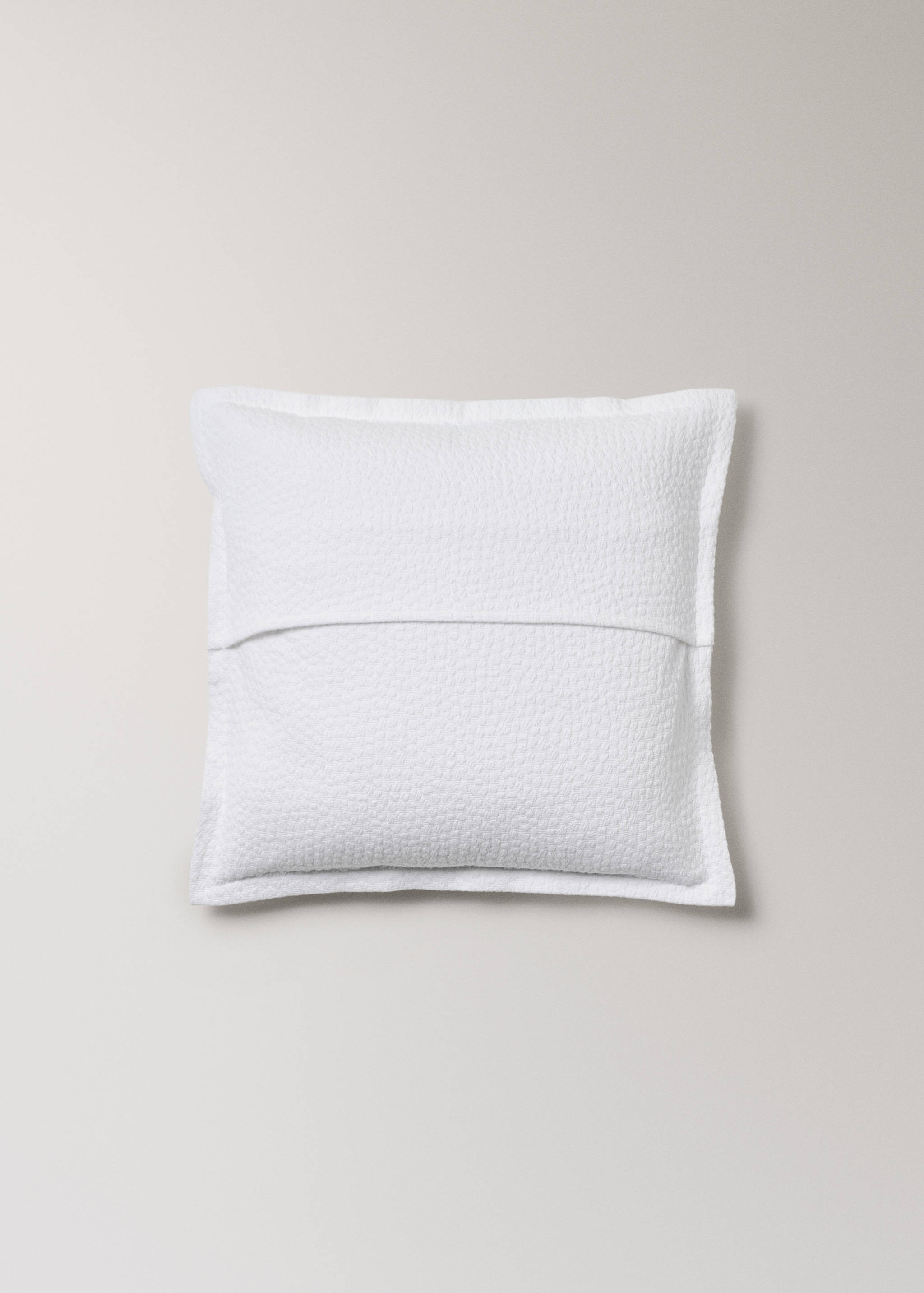 Cotton jacquard textured cushion cover 50x50 cm - Details of the article 1