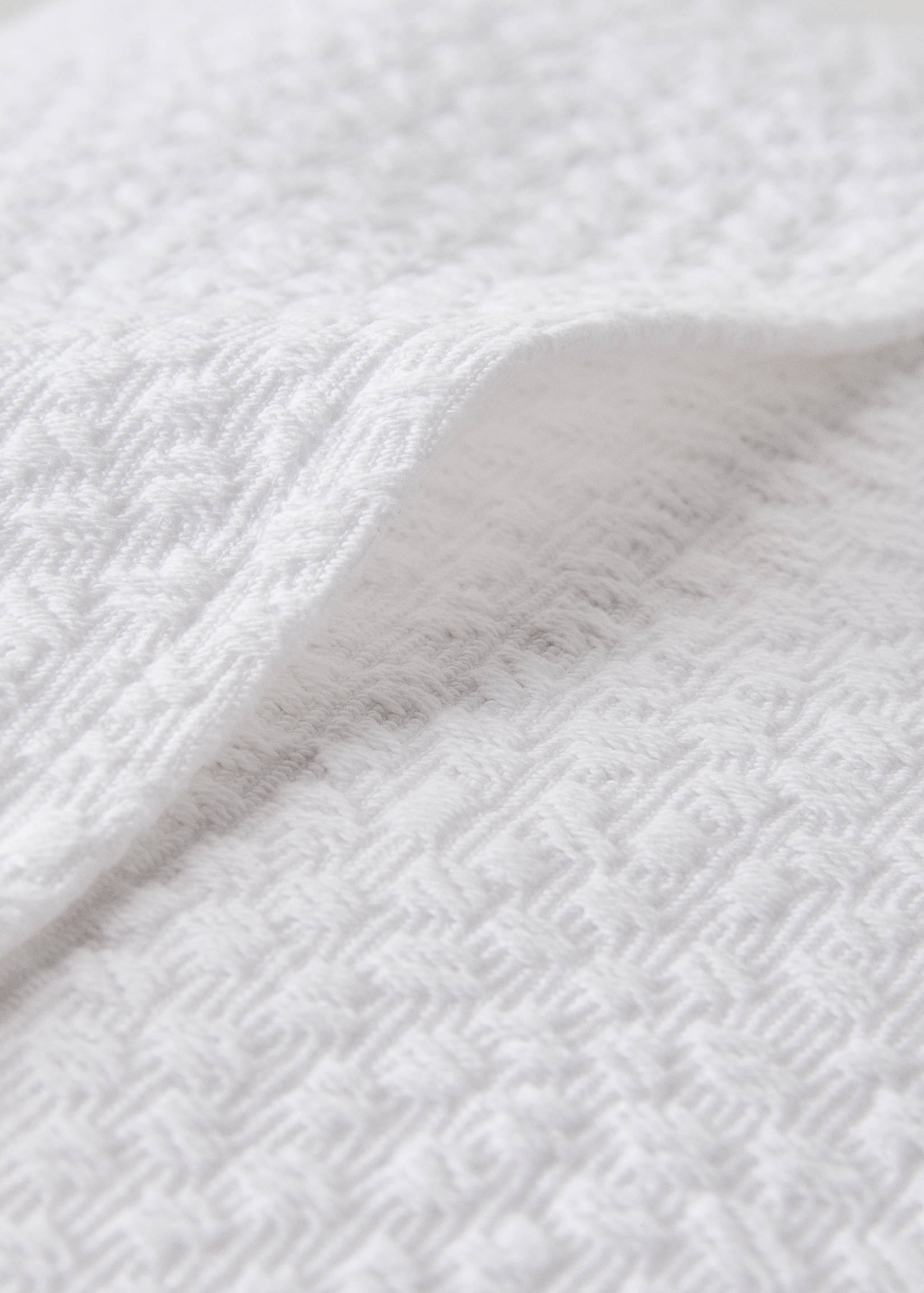 Cotton jacquard textured cushion cover 50x50 cm - Details of the article 3