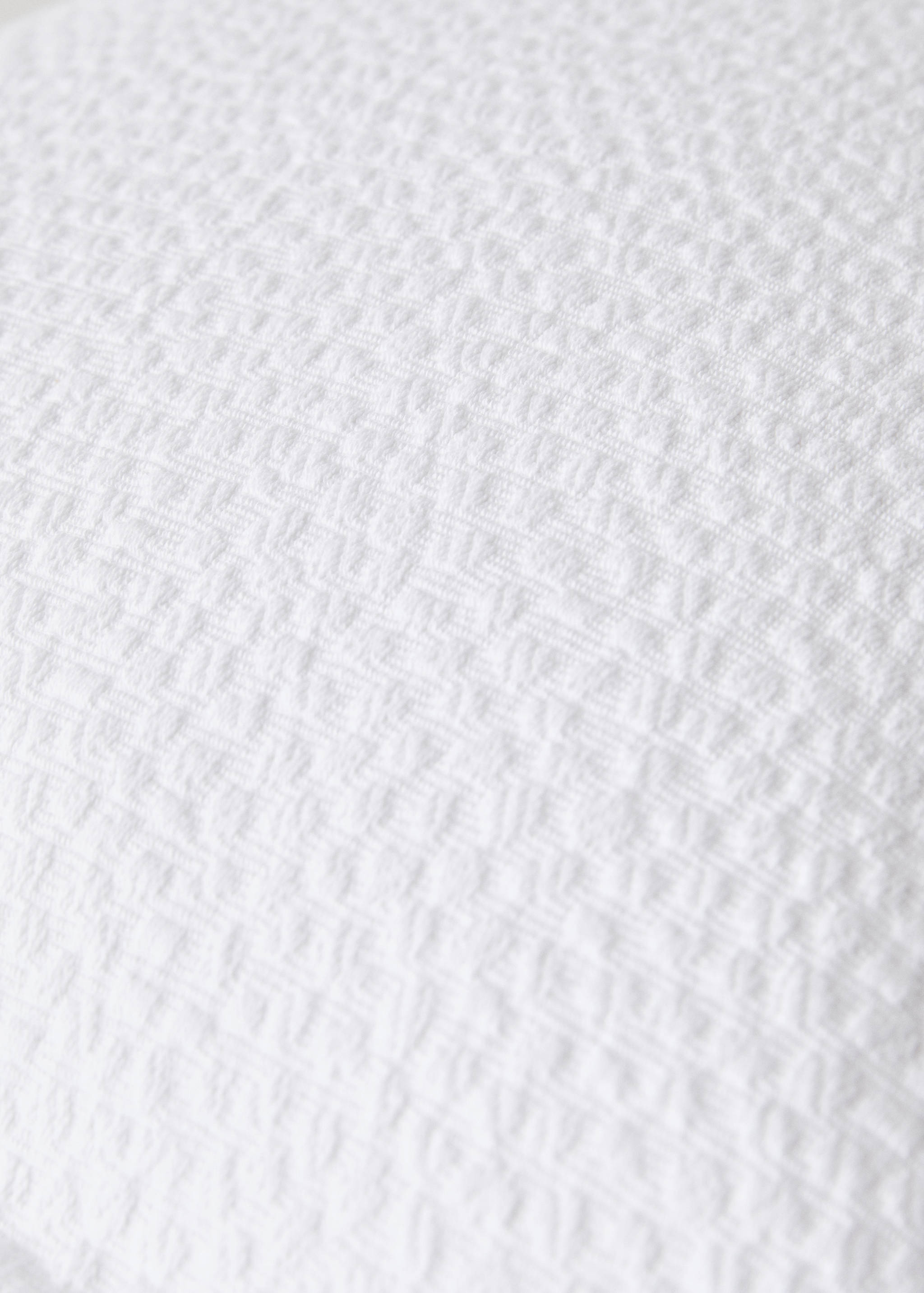 Cotton jacquard textured cushion cover 50x50 cm - Details of the article 4