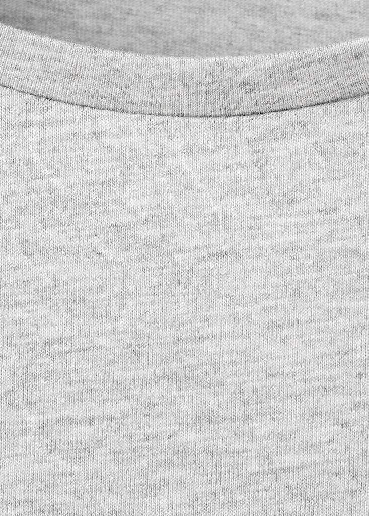 Lyocell cotton short-sleeve T-shirt — Light/Pastel Grey