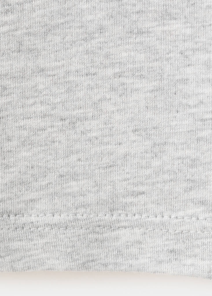 Lyocell cotton short-sleeve T-shirt — Light/Pastel Grey