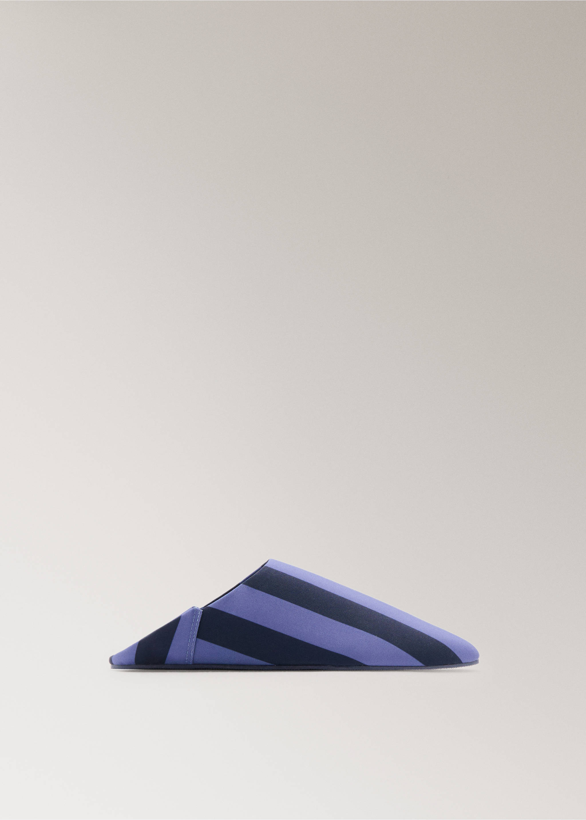 صندل مخطط بتفاصيل خياطة - منتج دون نموذج, أزرق. Ref: 27063343-00.